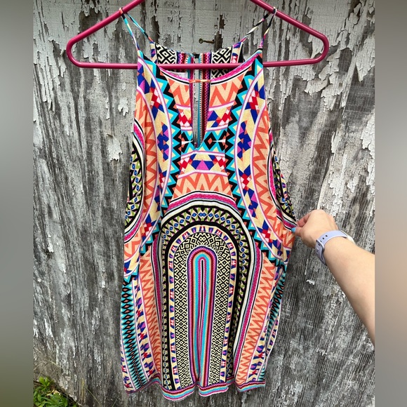 Renee C. Dresses & Skirts - Colorful Aztec print dress